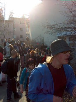 Käpylässä vallattiin entisen Cäpsän taito- ja taidetalon tyhjäksi jäänyt rakennus